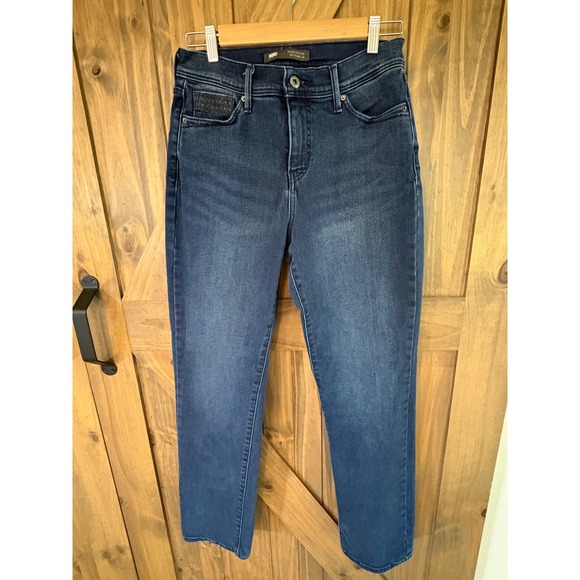Levi's Denim - Levis 512 Perfectly Slimming Straight Leg Jeans Womens Blue Denim Size 8 Medium